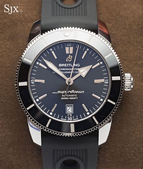 breitling superocean heritage ii 46 silver dial|breitling superocean heritage ii 46mm.